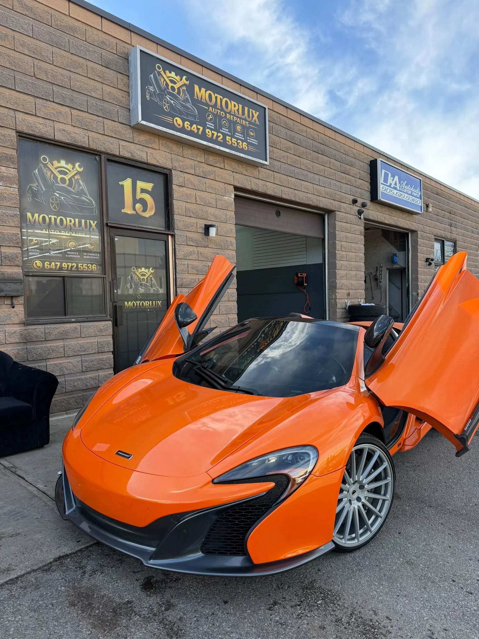 Motorlux Auto Repairs at 170 Fuller Road Unit 15 in Ajax, Ontario